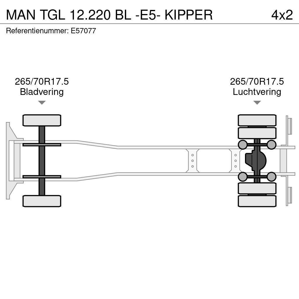 MAN TGL 12.220 BL -E5- KIPPER Tipper trucks