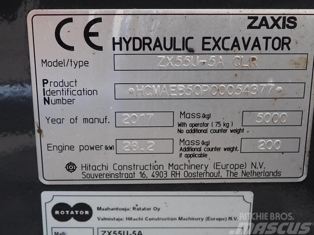 Hitachi ZX 55 U-5 A Mini excavators < 7t (Mini diggers)