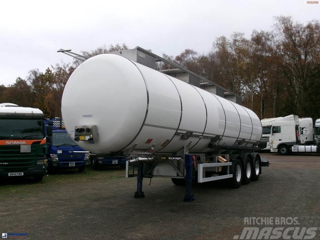  Parcisa Chemical tank inox L4BH 34.3 m3 / 4 comp / Tanker semi-trailers