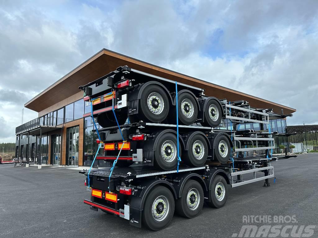 Lecitrailer ADR container chassie Containerframe semi-trailers