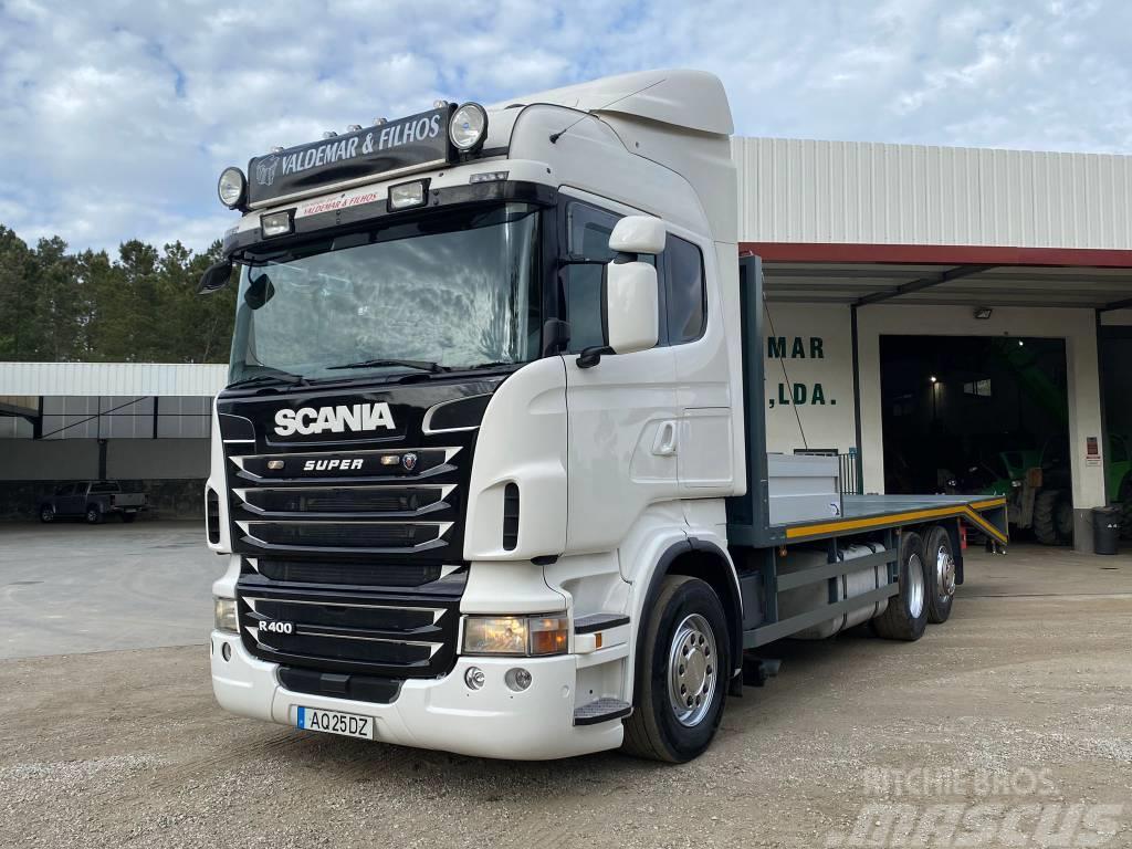 Scania R 400 Forest machine transport trucks