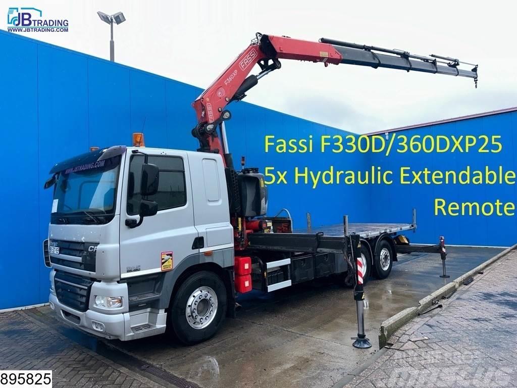 DAF 85 CF 460 6x2, EURO 5, Retarder, Fassi, Remote, Ma Flatbed / Dropside trucks