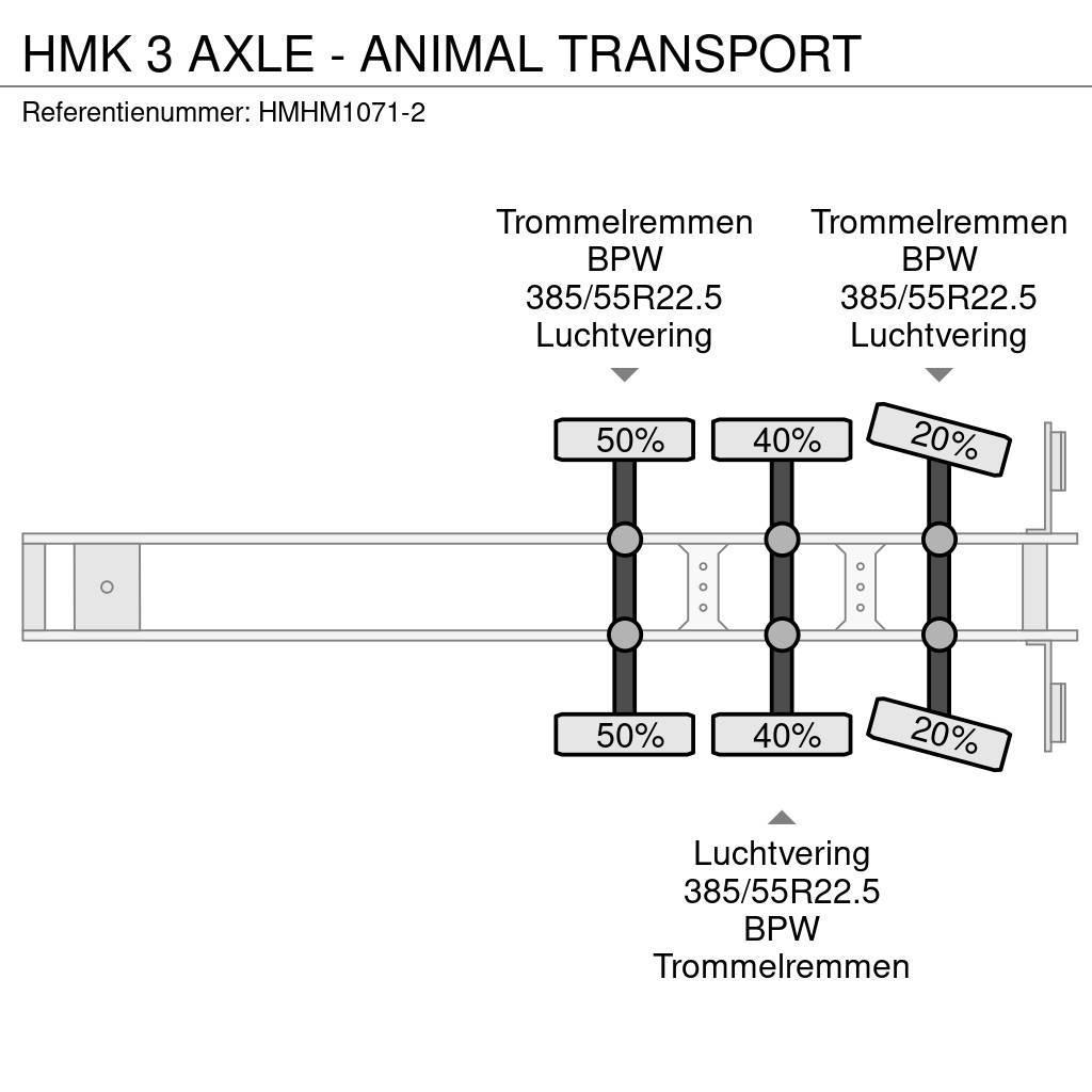  HMK 3 AXLE - ANIMAL TRANSPORT Animal transport semi-trailers
