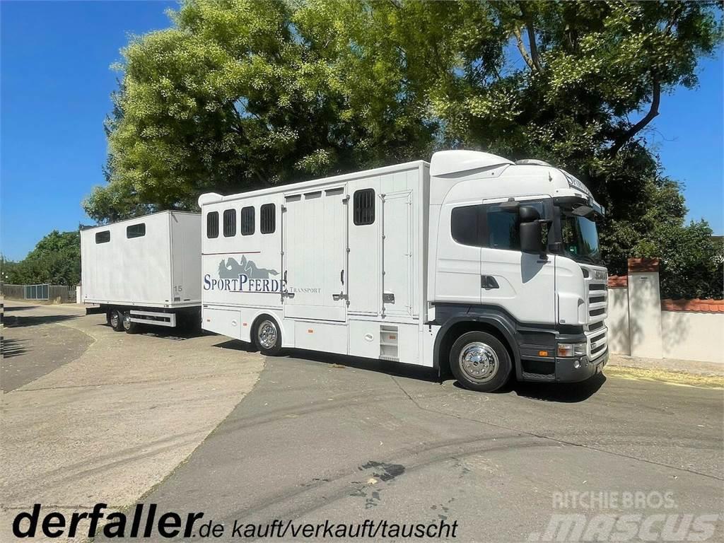 SCANIA R310 mit Spier Hänger 15 Pferde Animal transport trucks