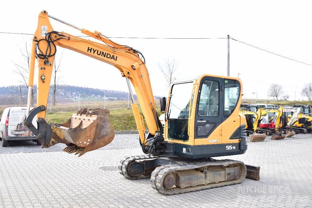 Hyundai Robex 55-9  JCB 55Z-1 Kubota U55 Mini excavators < 7t (Mini diggers)