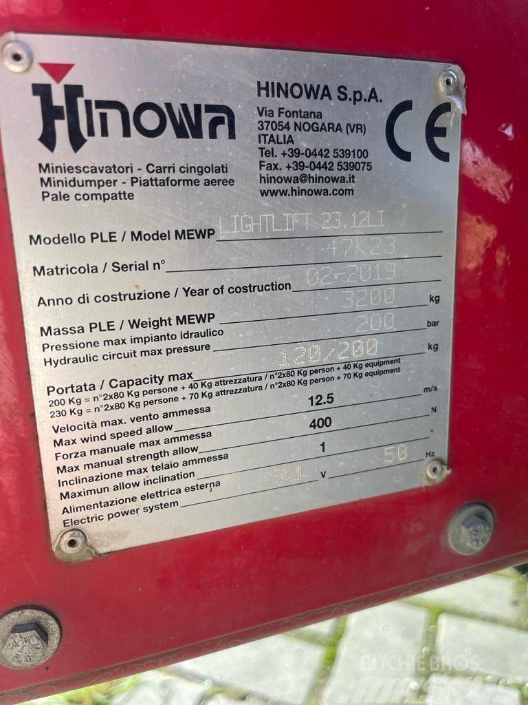 Hinowa Lightlift 23.12 Articulated boom lifts