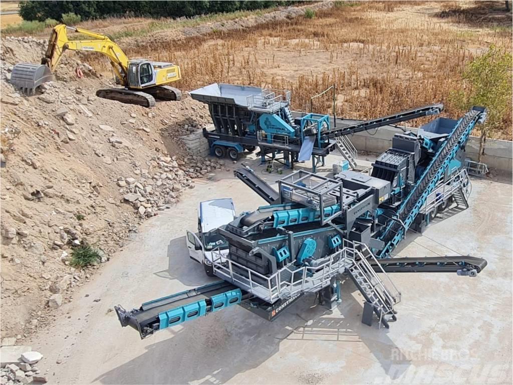 Constmach 120-150 TPH Mobile Crushing Plant Jaw & Impact Mobile crushers
