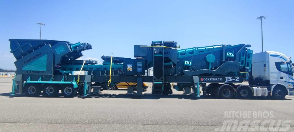 Constmach 120-150 TPH Mobile Crushing Plant Jaw & Impact Mobile crushers