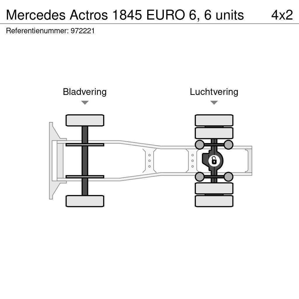 Mercedes-Benz Actros 1845 EURO 6, 6 units Tractor Units