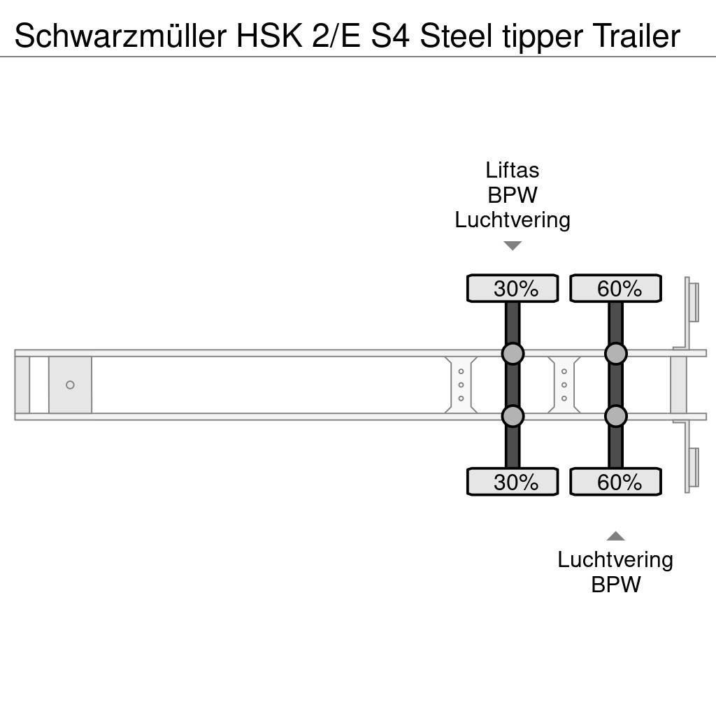 Schwarzmüller HSK 2/E S4 Steel tipper Trailer Tipper semi-trailers