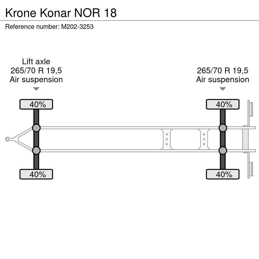 Krone Konar NOR 18 Flatbed/Dropside trailers
