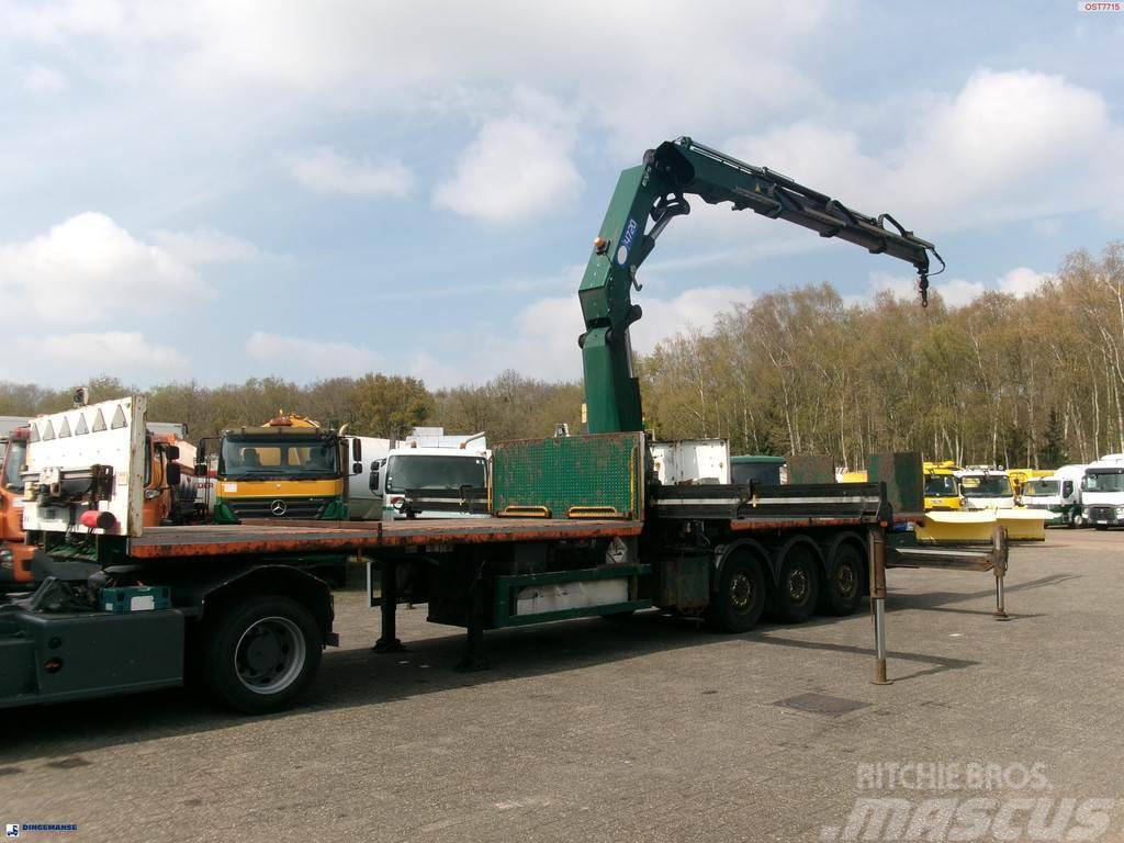  Massey Platform trailer + HMF 4720 K3 crane Flatbed / Dropside trucks