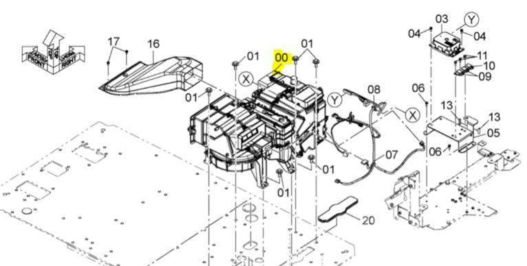Hitachi ZX130-6 Aircon Unit - 4721889 Engines