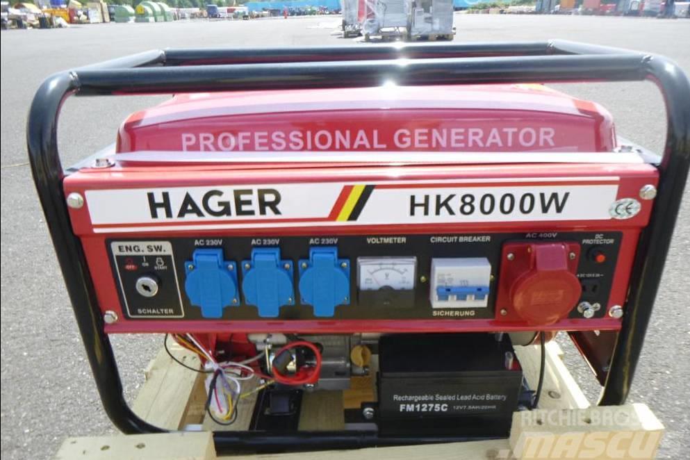  Hager HK 8000W Stromaggregat Generator Petrol Generators