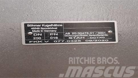  Robinet à boisseau BOHMER FKKV DN 200 PN16 Pressure washer accessories