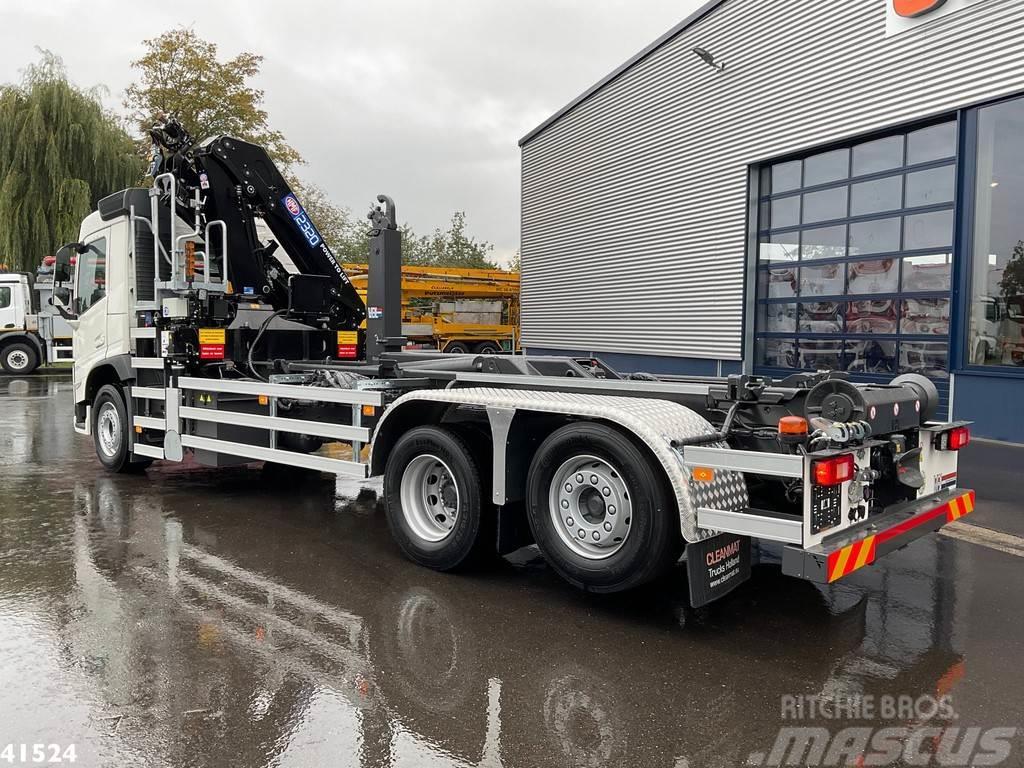 Volvo FM 430 HMF 23 ton/meter laadkraan + Welvaarts Weig Hook lift trucks