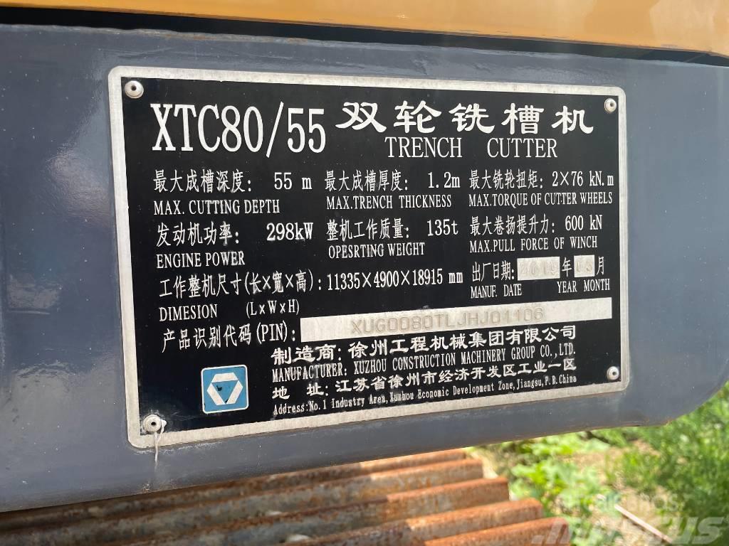  徐工 XTC80/55 Tracks, chains and undercarriage