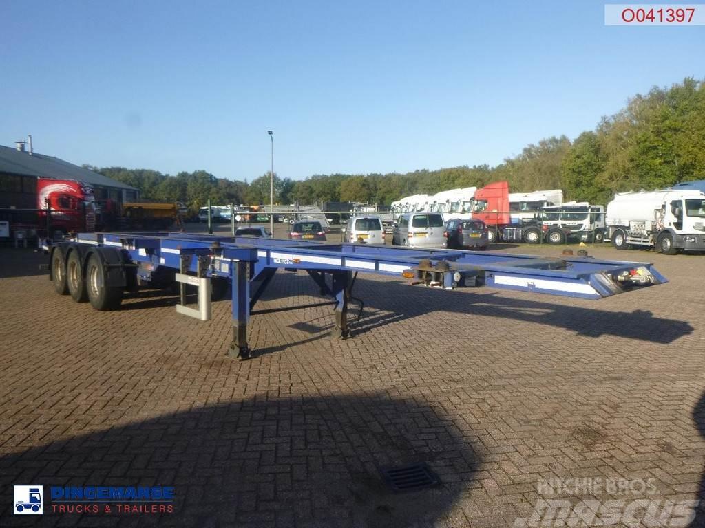 Dennison 3-axle container trailer 20-30-40-45 ft Containerframe semi-trailers