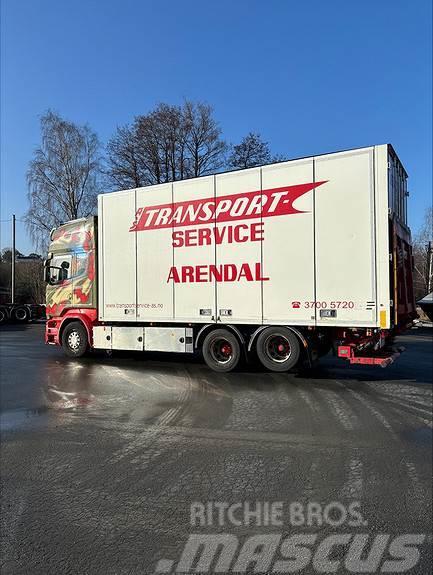 Scania R580LB6x2HLB, 2016 17pl Ekeri Skap med varme/sideå Box body trucks