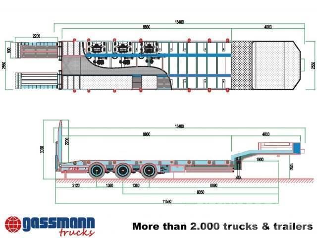  Andere FSML 2 B1 mit Liftachse Low loader-semi-trailers