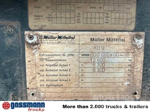 Müller-Mitteltal KDU 12.6, Ex-Bundeswehr Tipper trailers