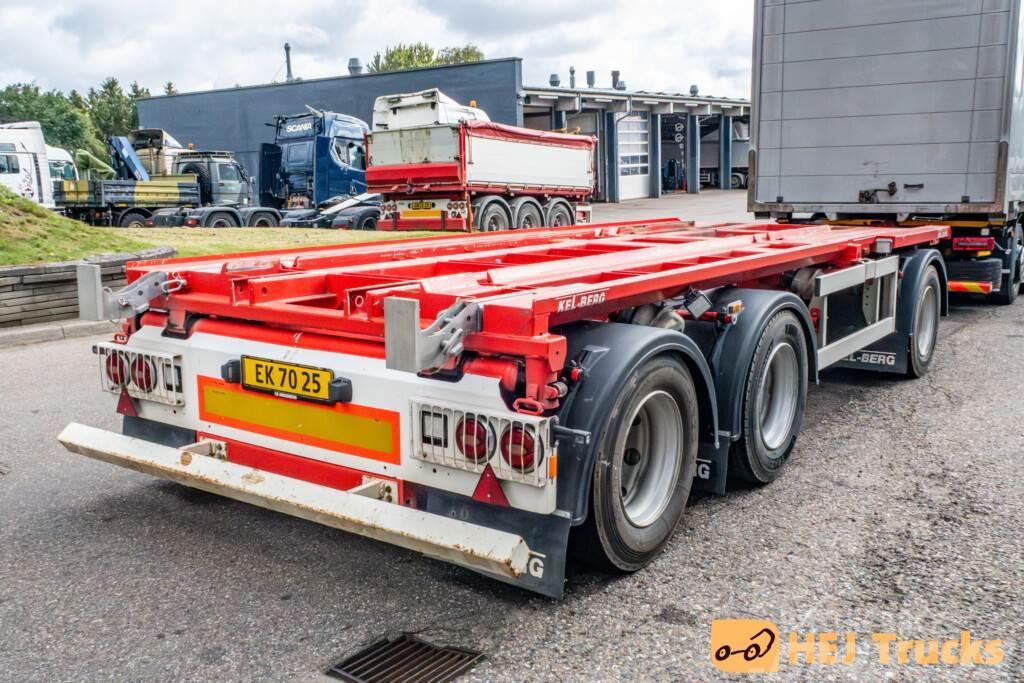 Kel-Berg 3 Aks. Container Anhænger Containerframe trailers