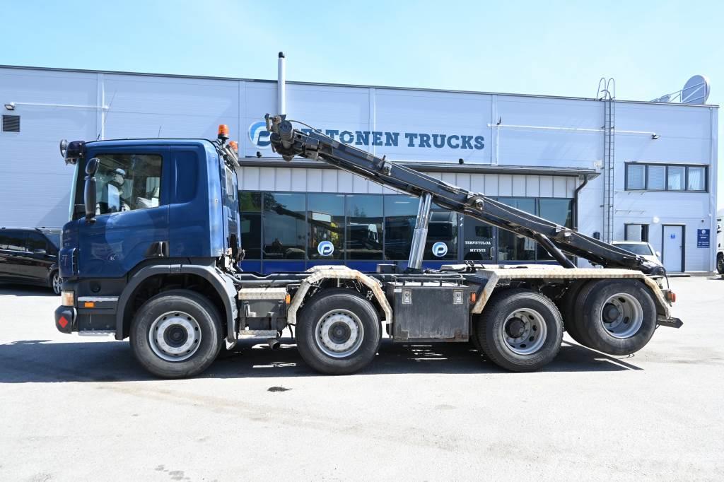 Scania P340 8x2 Vaijeriauto Cable lift demountable trucks
