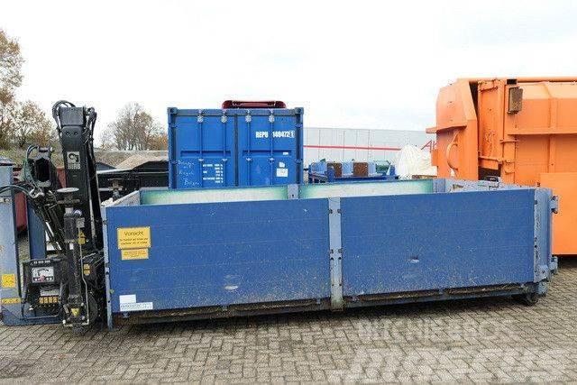  Abrollcontainer, Kran Hiab 099 BS-2 Duo Hook lift trucks