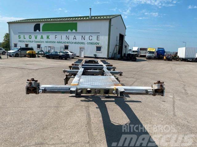 Fliegl trailer for containers galvanized frame vin 319 Skeletal semi-trailers