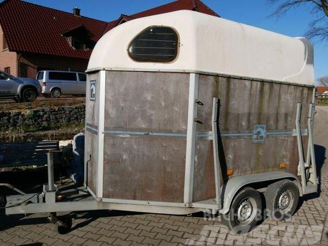  Holz Poly 2 Pferde Animal transport trailers