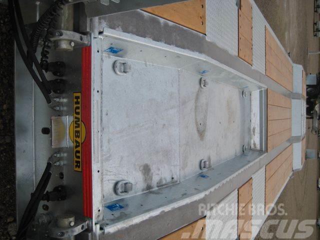 Humbaur 4-Achs-Tieflader Baggerstielmulde, Luftfederung Low loaders