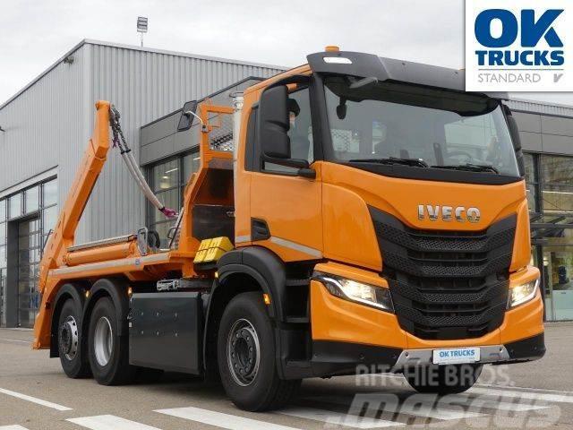 Iveco S-Way AD260S40Y/PS CNG 6x2 Meiller AHK Intarder Cable lift demountable trucks