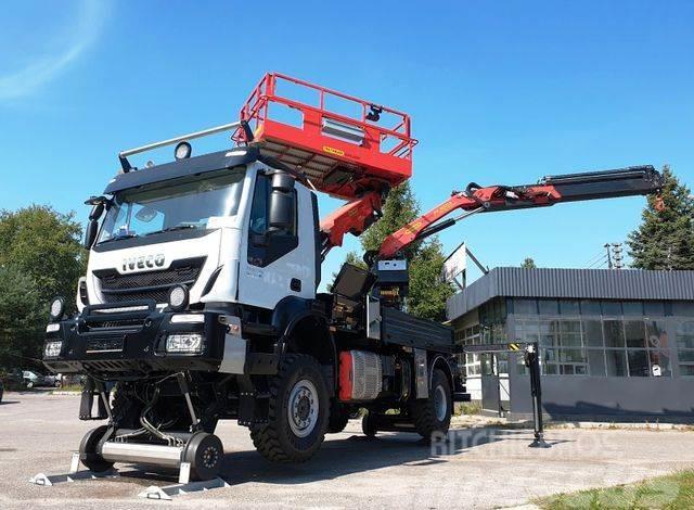 Iveco TRAKER 4x4 RAIL ROAD PALFINGER SCHIENEN TWO WAY Truck & Van mounted aerial platforms