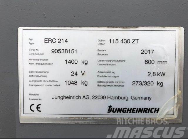 Jungheinrich ERC 214 - 4300MM HUB - 1400KG - NEUWERTIG High lift order picker