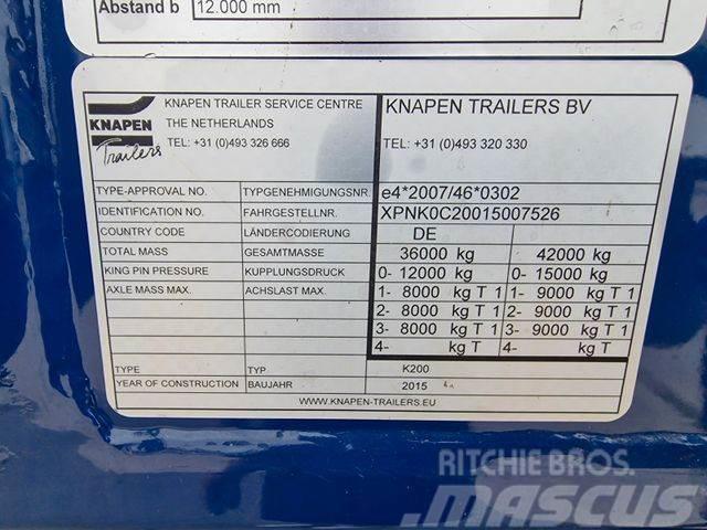 Knapen K200 Walkingfloor 92m3 10mm Floor 2015 year Box body semi-trailers