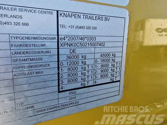 Knapen K502 Walkingfloor Side Doors 2015 year Box body semi-trailers