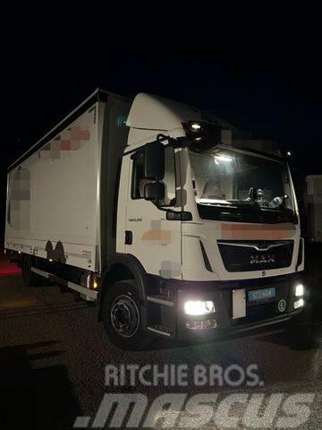 MAN TGM 15.250 EURO 6 PRITSCHE PLANE LBW KLIMA ABS Curtainsider trucks
