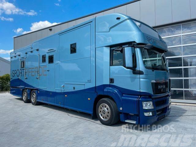 MAN TGX 26.480 AK Competition Aufbau 6 Pferde Animal transport trucks