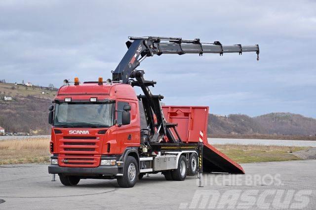 Scania G 400 * Abschleppwagen 6,40m* KRAN + FUNK * TOP Hook lift trucks