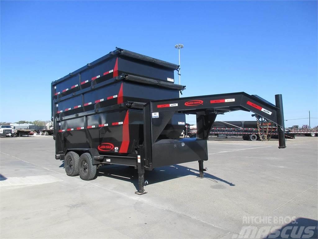  DURA HAUL GOOSENECK ROLL OFF TRAILER WITH 3 BOXES Skip loader trailers