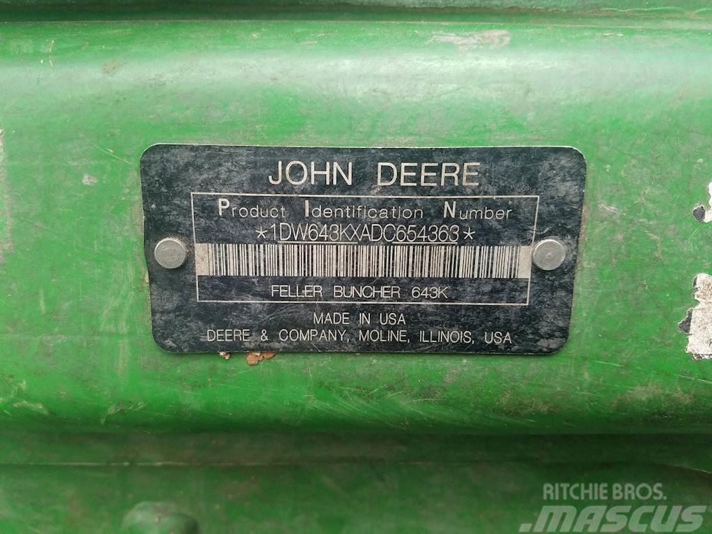 John Deere 643K Feller bunchers
