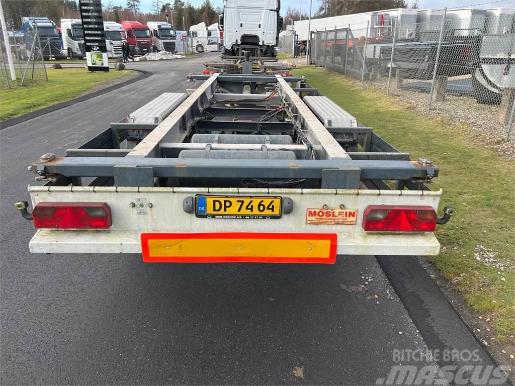 Ackermann 11 ton - 7150 mm + 20 fods container Containerframe trailers