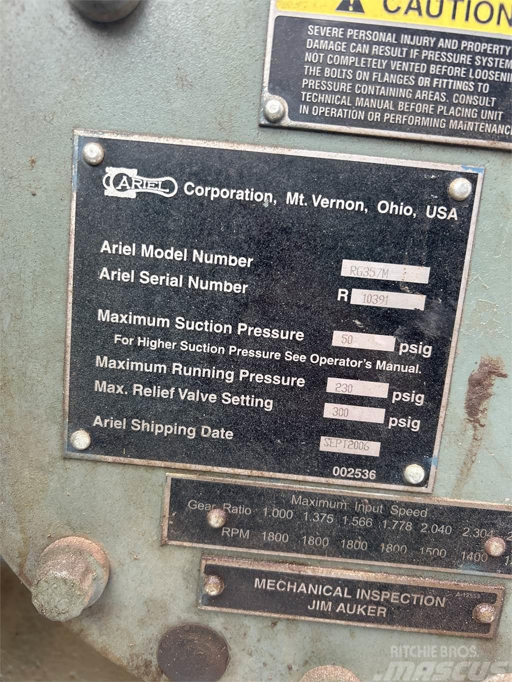 Ariel Compressor RG357M Gas compression equipment