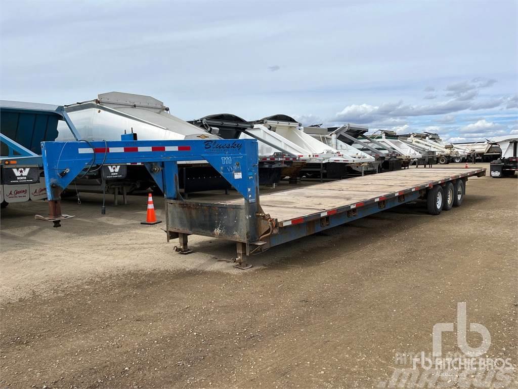  BLUESKY 38 ft Tri/A Gooseneck Flatbed/Dropside semi-trailers