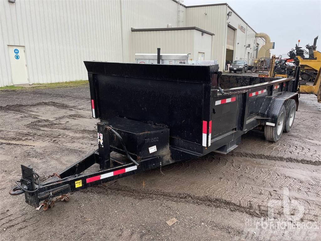 FORCE 15 ft T/A Dump Vehicle transport trailers