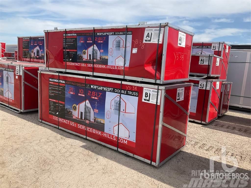  HILLS INDUSTRIAL Quantity of (2) Boxes of 60 ft . Steel frame buildings