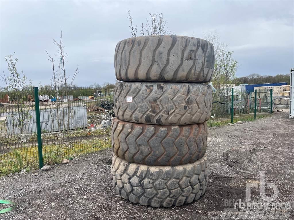  Quantity of (4) Earthmover Tyres, wheels and rims
