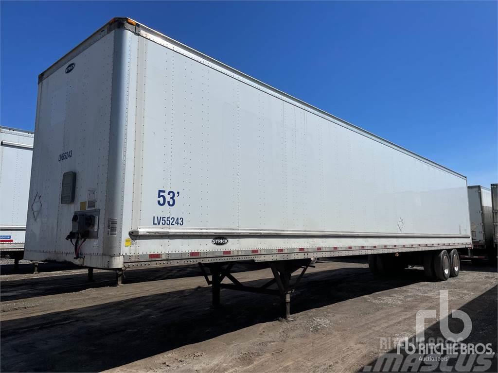 Strick 53 ft x 102 in T/A Box body semi-trailers