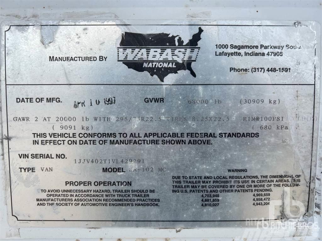 Wabash SA-102 MC Box body semi-trailers