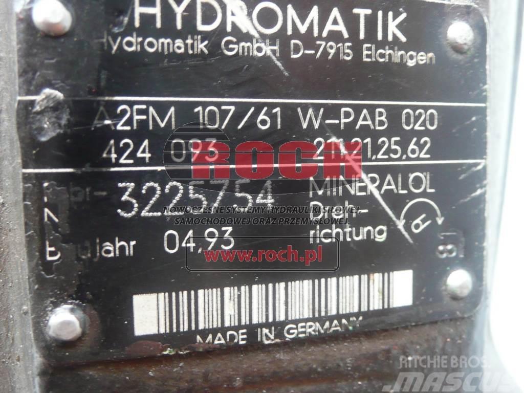 Hydromatik A2FM107/61W-PAB020 424093 211.21.25.62 Engines